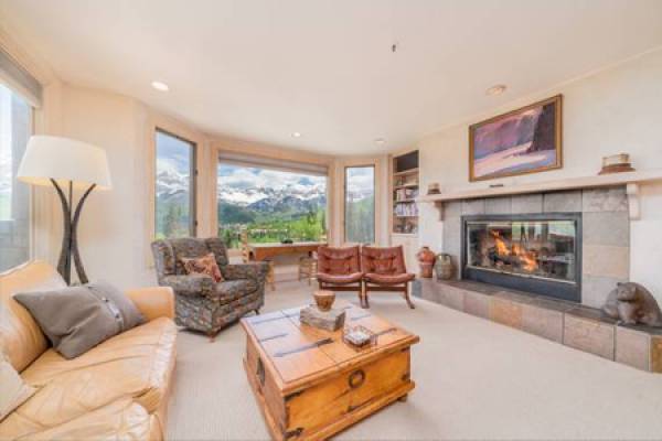 A living room of a Telluride vacation rental