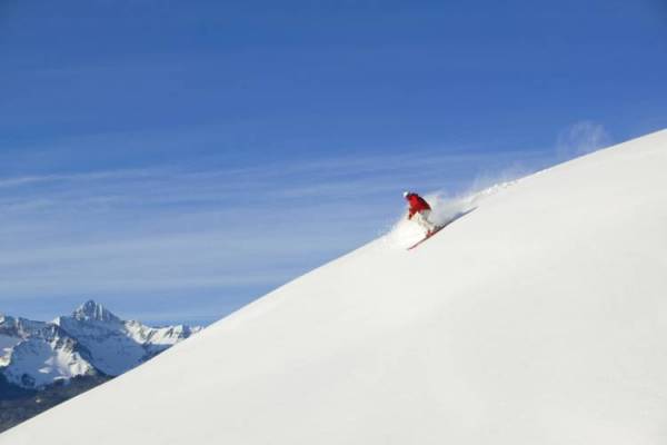 A skier near Telluride, Colorado