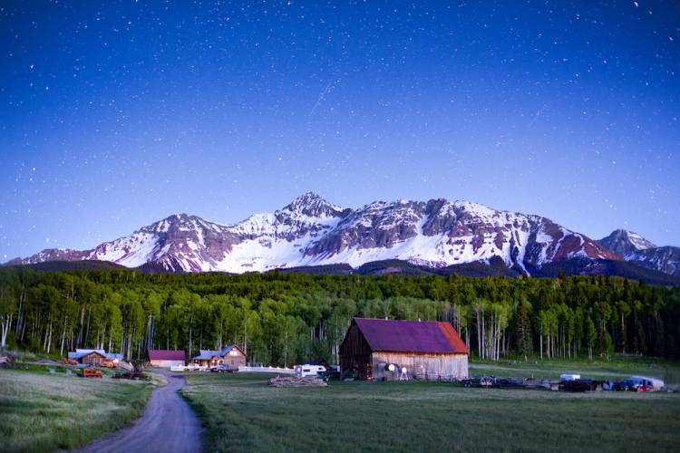 snow capped peaks in telluride colorado