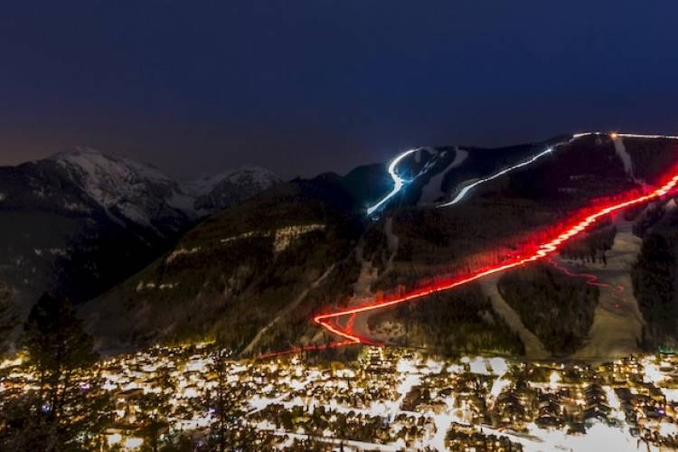 torchlight parade in telluride