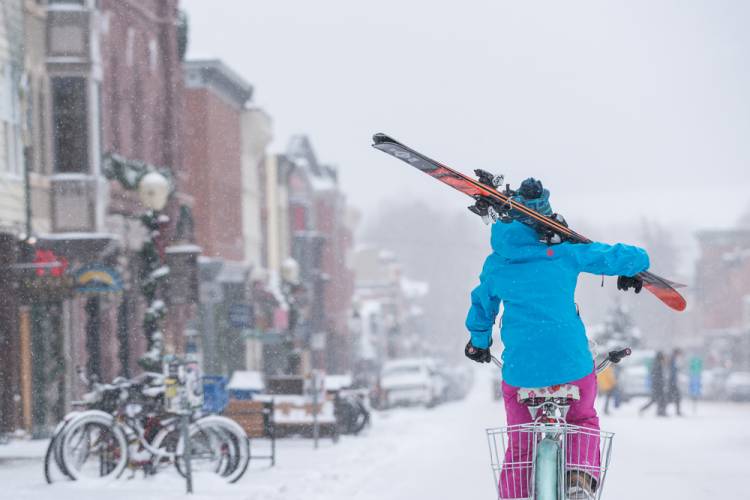 Telluride Downtown Bike Rider